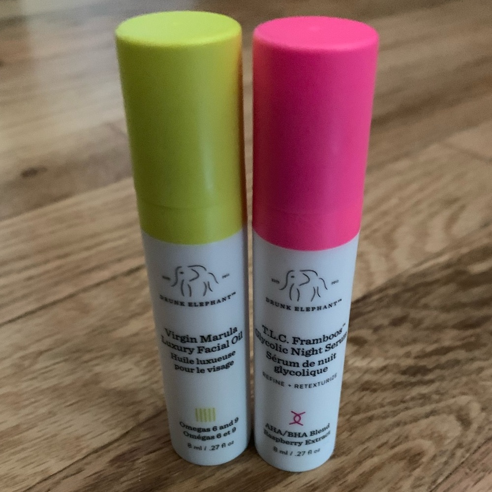 Drunk Elephant TLC glycolic + Marula Oil 8ml minis